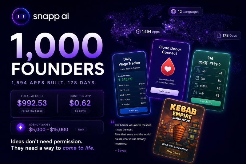 Snapp — the first 1,000 builders