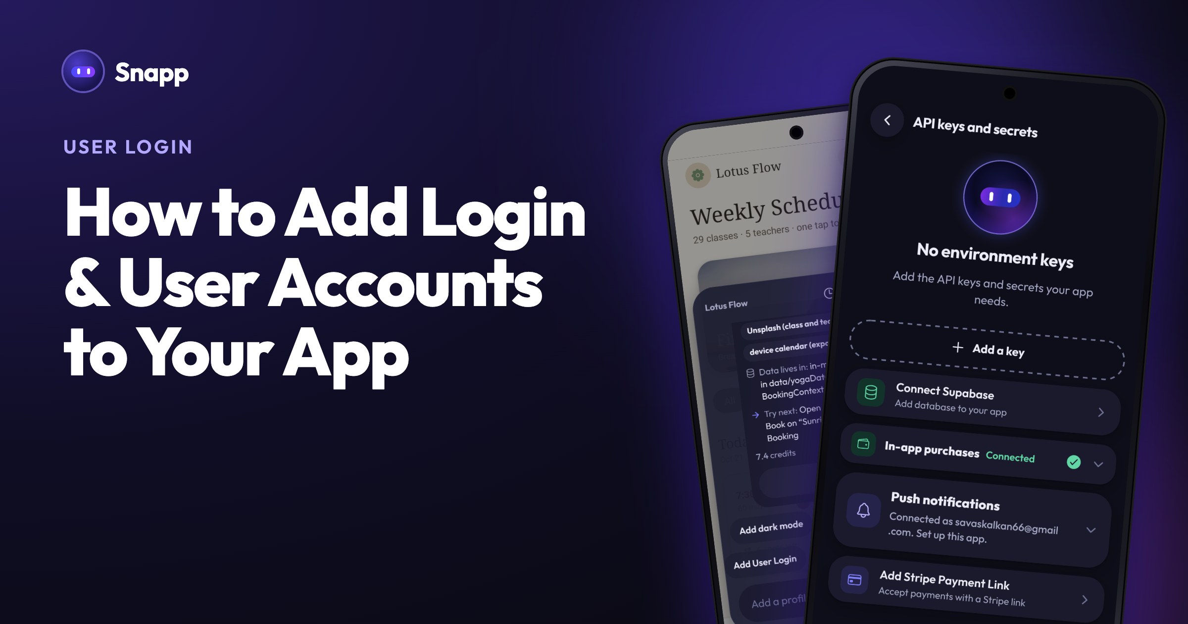 How to Add Login & User Accounts to Your App