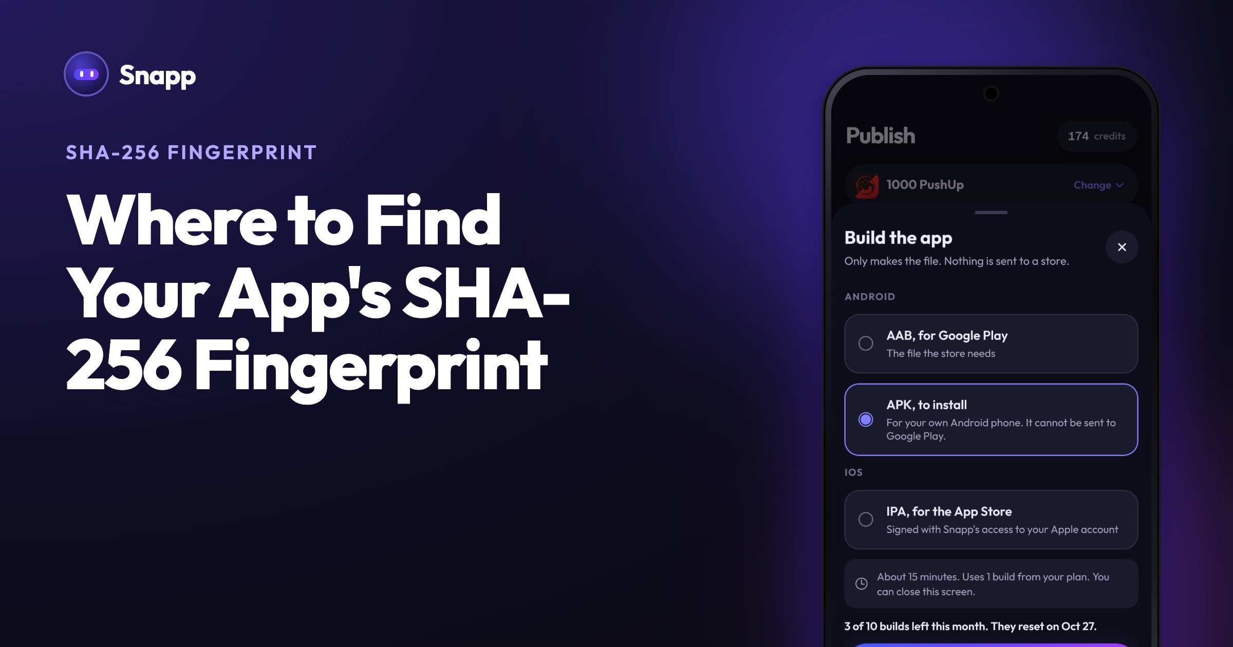 Where to Find Your App's SHA-256 Fingerprint