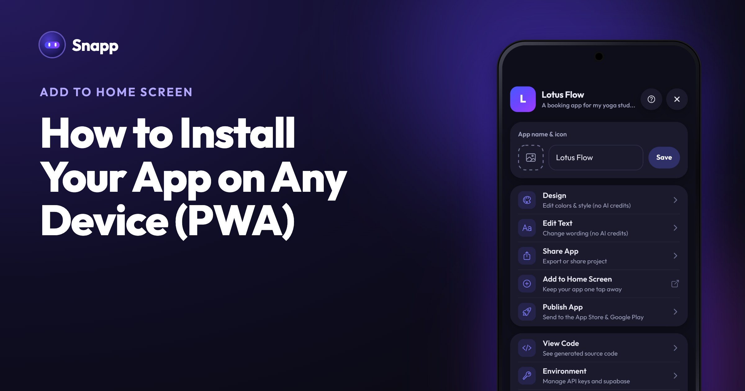 How to Install Your App on Any Device (PWA)